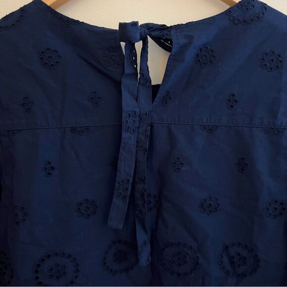 NWT Crown & Ivy Navy cotton
lace top, size S - Picture 11 of 13